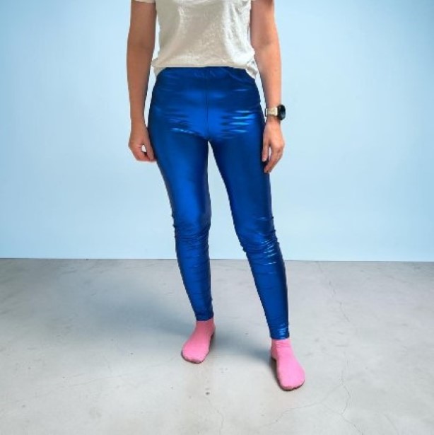 Glamour Blau Leggins, S/M