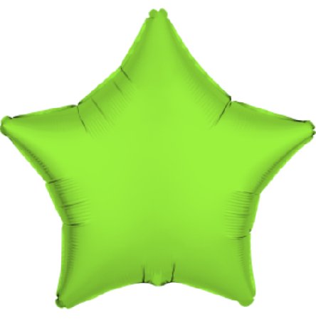 NEON GRÜN Ballon Stern, 43 cm