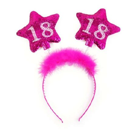 18.Geburtstag Haarreifen pink 18.Geburtstag Haarreifen pink