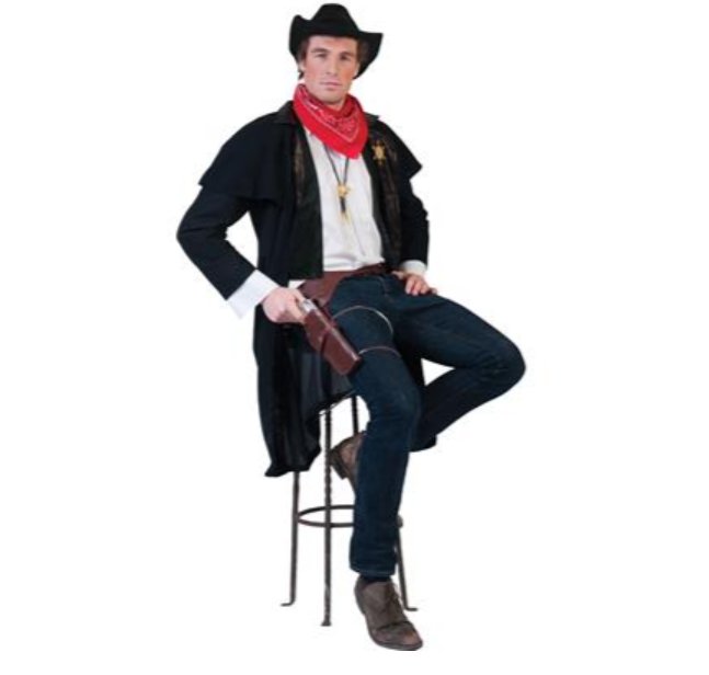 Cowboy Mantel, schwarz Cowboy Mantel, schwarz
