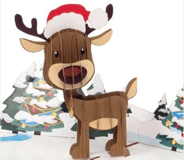 Weihnachten Rentier Pop-Up Karte Weihnachten Rentier Pop-Up Karte