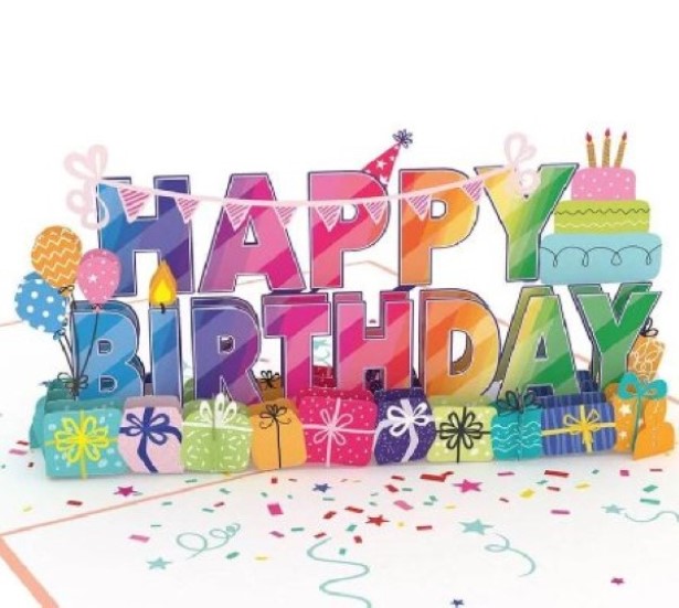 Happy Birthday Pop-Up Karte