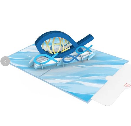 Christlicher Fisch Pop-Up Karte Christlicher Fisch Pop-Up Karte