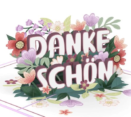 Dankeschön Pop-Up Karte