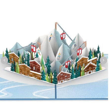 Pop-Up Karte Skipiste Pop-Up Karte Skipiste