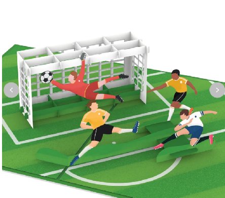 Fußball Pop-Up Karte Fußball Pop-Up Karte