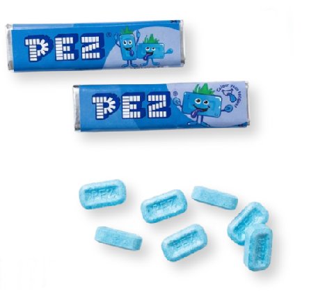 PEZ Bonbons blaue Himbeere, 8 Stangen PEZ Bonbons blaue Himbeere, 8 Stangen