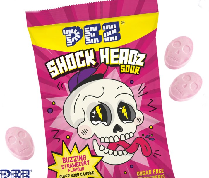PEZ Shock Headz Erdbeere PEZ Shock Headz Erdbeere