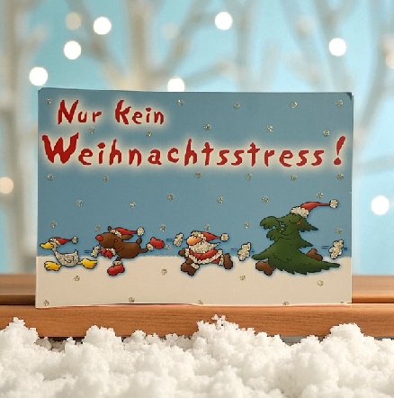 Weihnachtskarte Glamour zum kleinen Preis Weihnachtskarte Glamour zum kleinen Preis