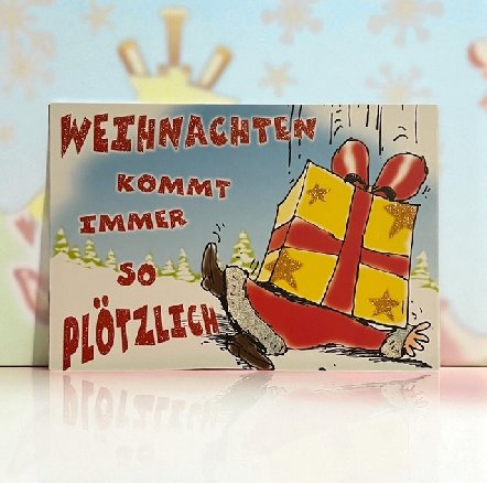 Weihnachtskarte Glamour zum kleinen Preis Weihnachtskarte Glamour zum kleinen Preis