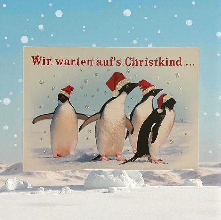 Weihnachtskarte Glamour zum kleinen Preis Weihnachtskarte Glamour zum kleinen Preis