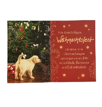 Weihnachtskarte Glamour zum kleinen Preis Weihnachtskarte Glamour zum kleinen Preis