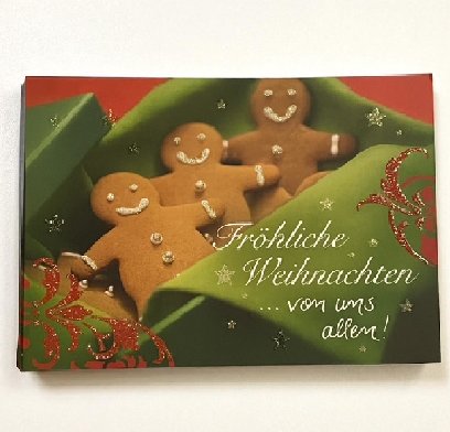 Weihnachtskarte Glamour zum kleinen Preis Weihnachtskarte Glamour zum kleinen Preis