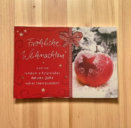 Weihnachtskarte Glamour zum kleinen Preis Weihnachtskarte Glamour zum kleinen Preis