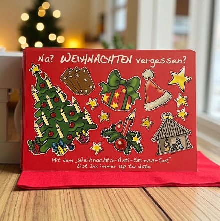 Weihnachtskarte Glamour zum kleinen Preis Weihnachtskarte Glamour zum kleinen Preis
