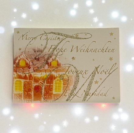 Weihnachtskarte Glamour zum kleinen Preis Weihnachtskarte Glamour zum kleinen Preis