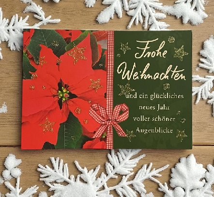 Weihnachtskarte Glamour zum kleinen Preis Weihnachtskarte Glamour zum kleinen Preis