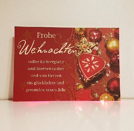 Weihnachtskarte Glamour zum kleinen Preis Weihnachtskarte Glamour zum kleinen Preis