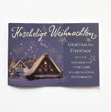 Weihnachtskarte Glamour zum kleinen Preis Weihnachtskarte Glamour zum kleinen Preis