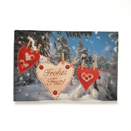 Weihnachtskarte Glamour zum kleinen Preis Weihnachtskarte Glamour zum kleinen Preis