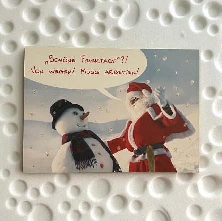 Weihnachtskarte Glamour zum kleinen Preis Weihnachtskarte Glamour zum kleinen Preis