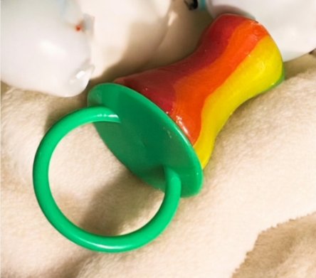 Riesenschnuller XXL Regenbogen, 1 Stück