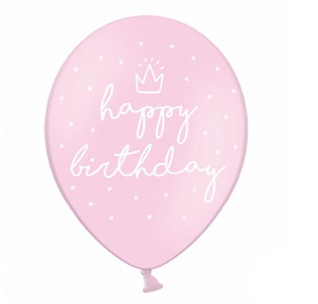 Ballon - Happy birthday - rosa