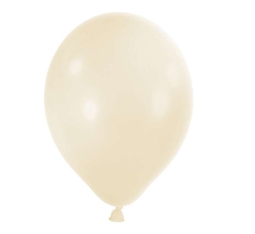100 Miniballons - Ø 12cm - Creme Metallic