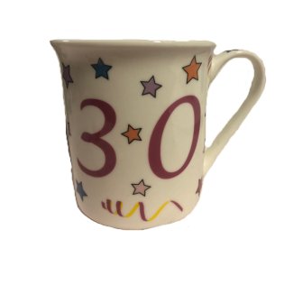 Porzellan Tasse zum 30.Geburtstag