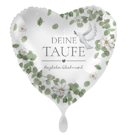 Zur Taufe Folienballon, 43 cm