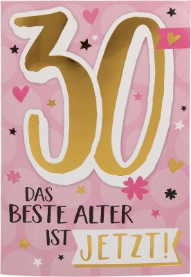 Geburtstagskarte mit Musik zum 30. Geburtstag