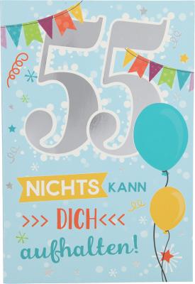 Geburtstagskarte mit Musik zum 55. Geburtstag