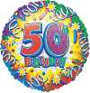 Folienballon m.Gasfüllung- Happy Birthday ( 50 )